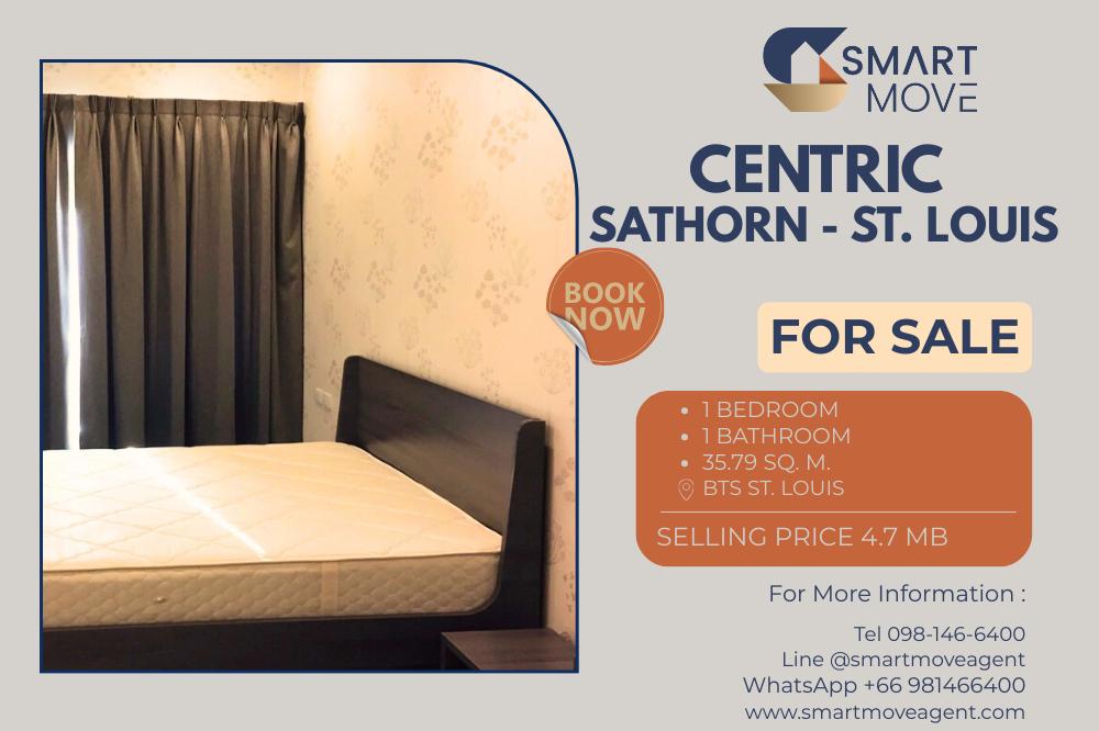 รูป 🔥 ขายพร้อมผู้เช่า !!🔥 Code C20221200128..........Centric Sathorn - St. Louis, 1 ห้องนอน, 1 ห้องน้ำ, ชั้นสูง 15++, แต่งครบ, ราคาพิเศษ!!📣📣 - รูปที่ 1/5