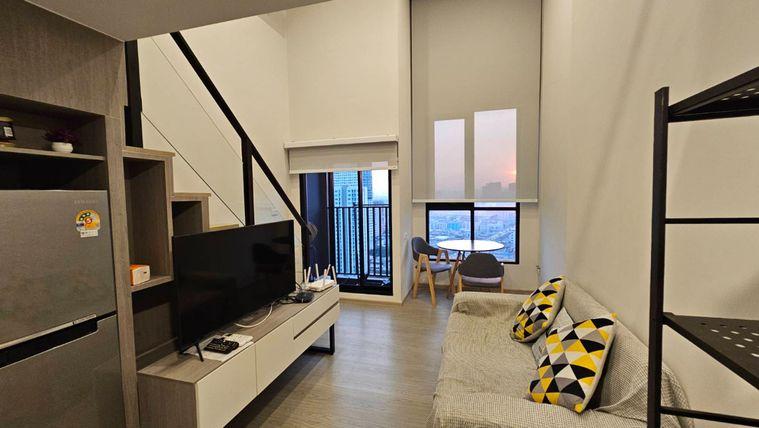 picture For rent 🔥 Origin Plug & Play Ramkhamhaeng Triple Station 🔥 DUPLEX room, complete furniture and electrical appliances. - 8/14