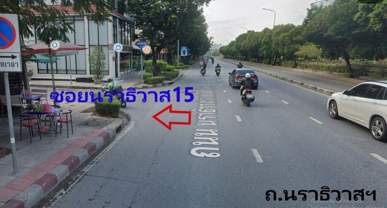 รูป ขายที่ดินเปล่า 63 ตรว. ทำเลดี ติดถนน2 ด้าน ซอยนราธิวาสราชนครินทร์15 และ13 - รูปที่ 1/4