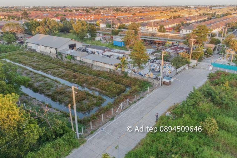 picture Land for sale, Soi Bongkot 59, Khlong Song, Pathum Thani, size 2 rai, on a concrete road, good location, suitable for developing into a warehouse - 9/18