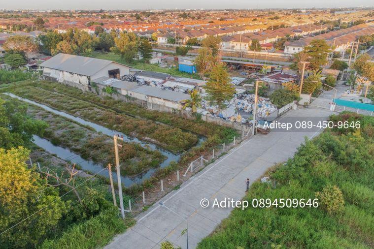 picture Land for sale, Soi Bongkot 59, Khlong Song, Pathum Thani, size 2 rai, on a concrete road, good location, suitable for developing into a warehouse - 9/18