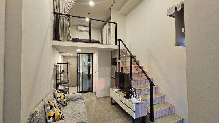 picture For rent 🔥 Origin Plug & Play Ramkhamhaeng Triple Station 🔥 DUPLEX room, complete furniture and electrical appliances. - 6/14