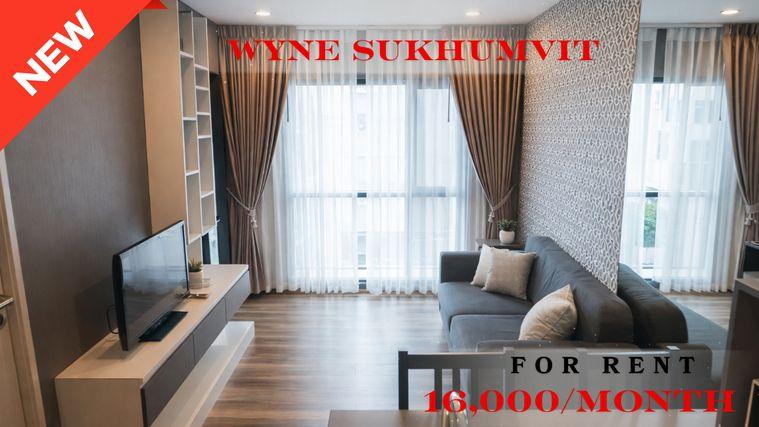 picture 🍀🍀🍀 Exclusive Unit for Rent 🌹🌹 📌 Wyne Sukhumvit 🌸 (Line: @rent2022) ✨ Ready to move in | Property Code: A10529 - 1/6