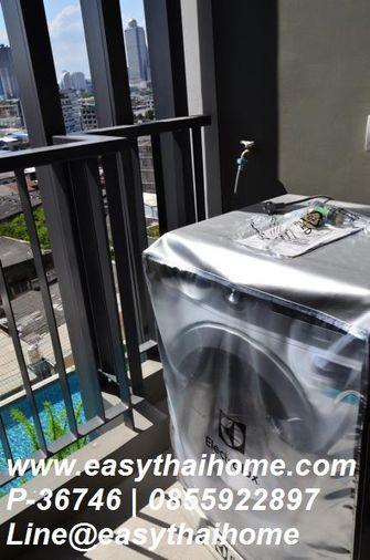 รูป P-36746 ห้องสวย! เดอะรูม สาทร-เซนต์หลุยส์ 1 นอน วิวสระ 20,000 บาท ใกล้ BTS เซนต์หลุยส์ | Line Id @easythaihome | 085-592-2897 - รูปที่ 4/5