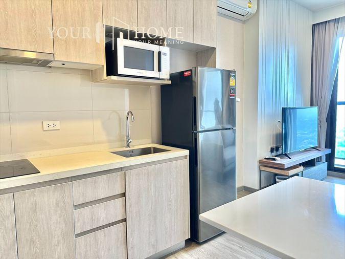 รูป ให้เช่า : Keen condo : 1 Bed 35 ตรม. ชั้น 35 วิวเมืองและภูเขา ใกล้ห้างโรบินสัน ติดถนนสุขุมวิท - รูปที่ 8/9