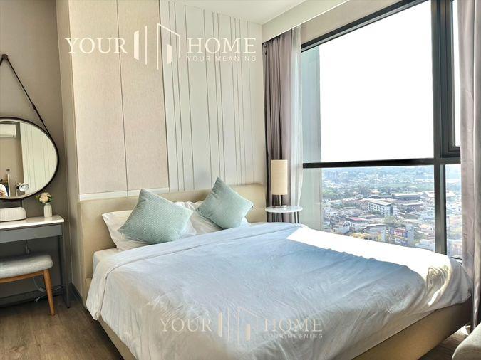 รูป Keen condo 1 ห้องนอน ชั้น 21 วิวภูเขา 35 ตรม พร้อมเข้าอยู่ คอนโดใจกลางศรีราชา - รูปที่ 4/16