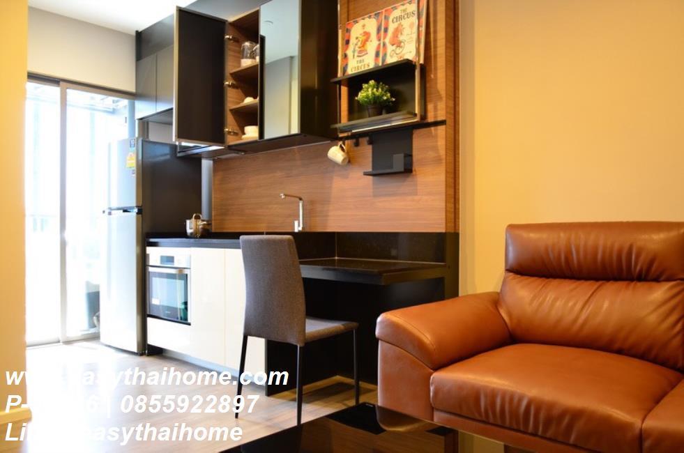 รูป P-36746 ห้องสวย! เดอะรูม สาทร-เซนต์หลุยส์ 1 นอน วิวสระ 20,000 บาท ใกล้ BTS เซนต์หลุยส์ | Line Id @easythaihome | 085-592-2897 - รูปที่ 2/5