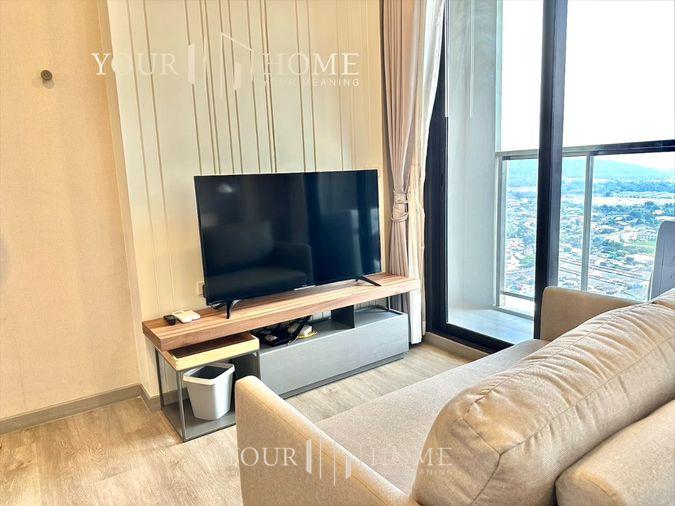 รูป ให้เช่า : Keen condo : 1 Bed 35 ตรม. ชั้น 35 วิวเมืองและภูเขา ใกล้ห้างโรบินสัน ติดถนนสุขุมวิท - รูปที่ 1/9