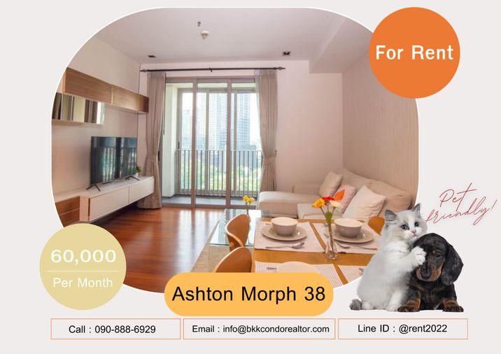 รูป 🍀🍀🍀 Pet-friendly🐶🐱 ให้เช่า📌แอชตัน มอร์ฟ 38 📲 Line: @rent2022 🚆 BTS ทองหล่อ🔖PTC: A01465 - รูปที่ 1/17