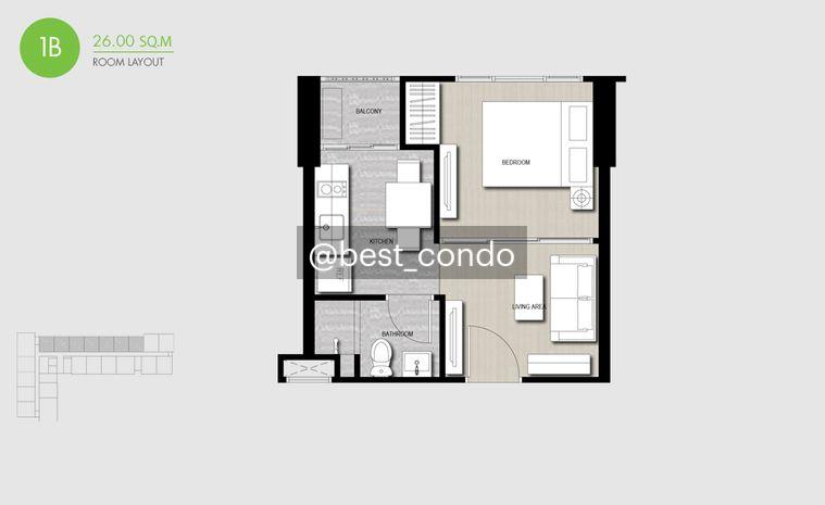รูป ขายคอนโด The Base Park East ⚡ใจกลางสุขุมวิท เดินทางสะดวก ใกล้ BTS อ่อนนุช!⚡สนใจติดต่อ @best_condo - รูปที่ 13/13