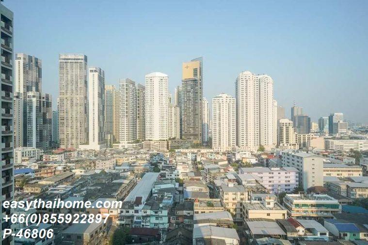 รูป P-46806 วิวเมืองสวย! ไซมิส เอ๊กซ์คลูซีพ ควีนส์ ใกล้ MRTศูนย์การประชุมแห่งชาติสิริกิติ์ 30,000 บาท Line Id: @easythaihome 085-592-2897 - รูปที่ 12/13