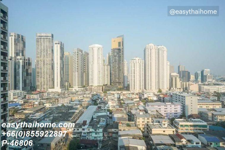 รูป P-46806 วิวเมืองสวย! ไซมิส เอ๊กซ์คลูซีพ ควีนส์ ใกล้ MRTศูนย์การประชุมแห่งชาติสิริกิติ์ 30,000 บาท Line Id: @easythaihome 085-592-2897 - รูปที่ 12/13