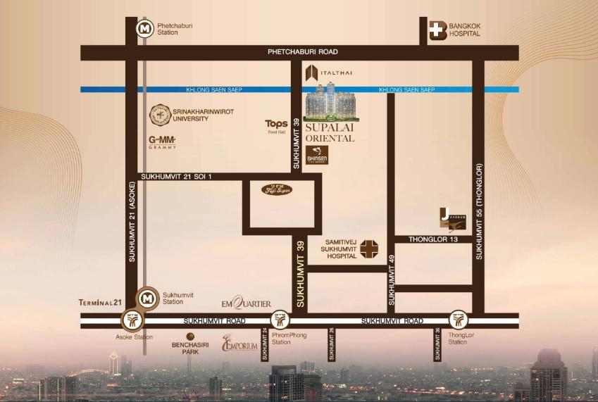 picture DT-7593  Supalai Oriental Sukhumvit 39, good location near BTS Phrom Phong.                                         - 15/15