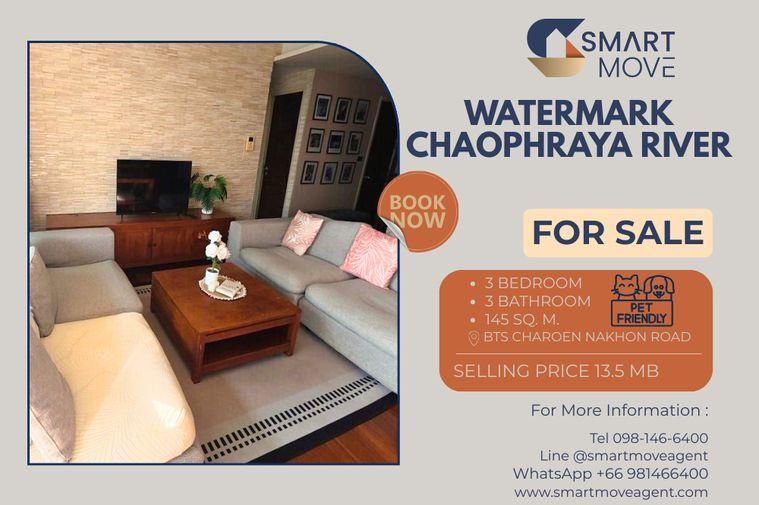 picture 🔥 For Sale !! Pet Friendly, Pool View/River View !!🔥 Code C20230900721...Watermark Chaophraya River, 3 bed, 3 bath, furnished, Special Deal!!📣📣 - 1/17