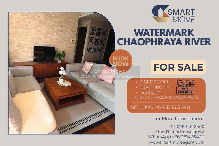 picture 🔥 For Sale !! Pet Friendly, Pool View/River View !!🔥 Code C20230900721...Watermark Chaophraya River, 3 bed, 3 bath, furnished, Special Deal!!📣📣 - 1/17