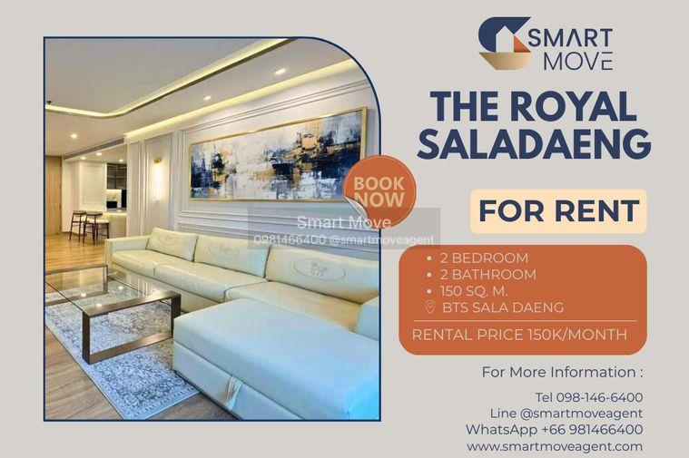 รูป 🔥 สำหรับเช่า !! ห้องนั่งเล่นกว้าง, ชั้นสูง 14++ !!🔥 Code C20260200033......The Royal Saladaeng, 2 ห้องนอน, 2 ห้องน้ำ, แต่งครบ, พร้อมเข้าอยู่ 📣📣 - รูปที่ 1/10