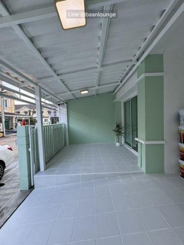 picture Townhouse, Pruksa Ville 53 Phase 2 3 bedrooms, 2 bathrooms Kitchen and carport roof extensions completed - 2/17