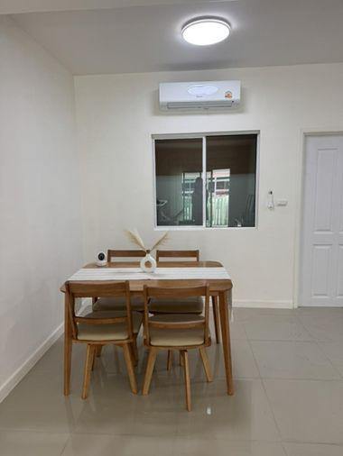 picture Townhouse, Pruksa Ville 53 Phase 2  3 bedrooms, 2 bathrooms Kitchen and carport roof extensions completed - 15/17