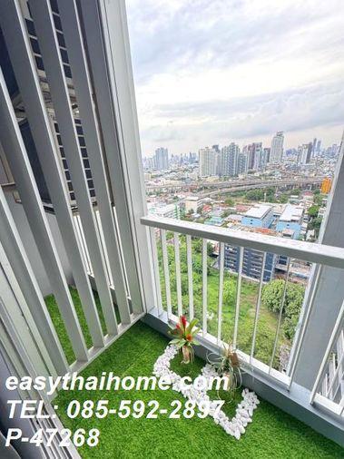 รูป P-47268 วิวเมืองสวย! ริทึ่ม สุขุมวิท 50 1 นอน ใกล้ BTS อ่อนนุช ราคาดี! | Line Id @easythaihome | 085-592-2897 - รูปที่ 7/10