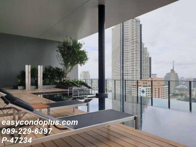รูป P-47234 วิวเมืองสวย! โนเบิล รีโว สีลม 1 ห้องนอน ใกล้ BTS สุรศักดิ์, 22,000 บาท Line Id: @easythaihome 085-592-2897 - รูปที่ 9/15