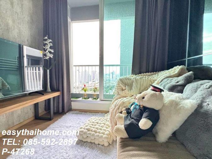 รูป P-47268 วิวเมืองสวย! ริทึ่ม สุขุมวิท 50 1 นอน ใกล้ BTS อ่อนนุช ราคาดี! | Line Id @easythaihome | 085-592-2897 - รูปที่ 5/10