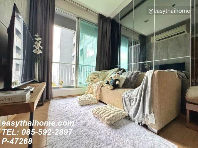 รูป P-47268 วิวเมืองสวย! ริทึ่ม สุขุมวิท 50 1 นอน ใกล้ BTS อ่อนนุช ราคาดี! | Line Id @easythaihome | 085-592-2897 - รูปที่ 10/10