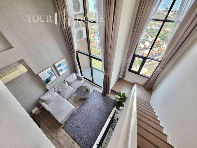 รูป Duplex ให้เช่า 3 ห้องนอน 3 ห้องน้ำ 2 ชั้น วิวทะเล – KnightsBridge The Ocean ศรีราชา - รูปที่ 3/28