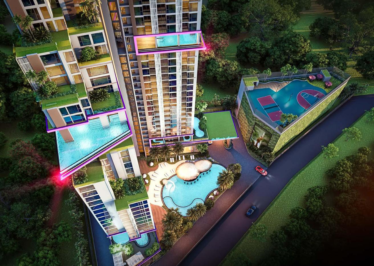รูป The Riviera Santa Monica 1 Bedroom for Sale, Jomtien - รูปที่ 1/21