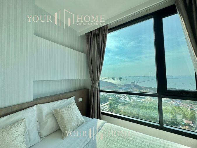 รูป Penthouse วิวทะเลสุดหรู KnightsBridge ศรีราชา – 3 ห้องนอน 3 ห้องน้ำ ห้องใหญ่ 122 ตร.ม. - รูปที่ 14/21