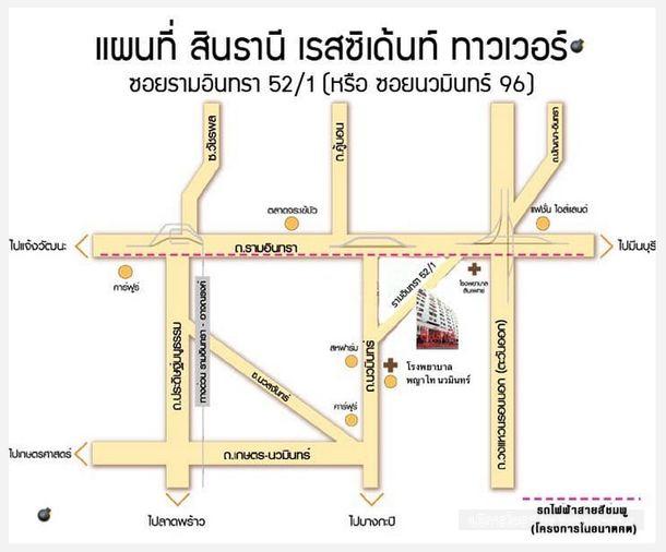 picture Call : 098-831-8539 Condo Sinthanee Residence Tower 29.36 sq.m 1 Bedroom 6th floor, ready to move in - 10/11