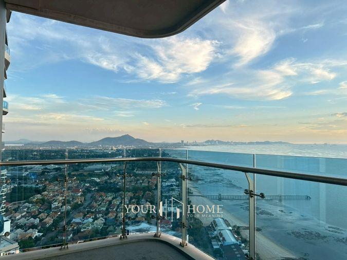 picture Panoramic 180° Sea View Corner Unit at The Symphony Bang Phra–Sriracha | 2 Bedrooms, 2 Bathrooms - 3/24