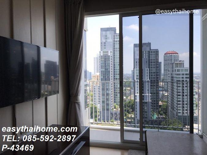 รูป P-43469 วิวเมืองสวย! เฮช คิว บาย แสนสิริ 1 Bed พร้อมเฟอร์ฯหรู ใกล้ BTS ทองหล่อ : วัฒนา | Line Id @easythaihome | 085-592-2897 - รูปที่ 5/21