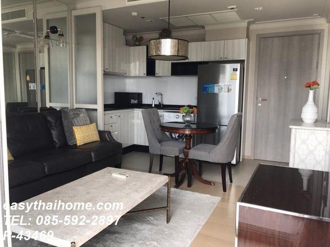 รูป P-43469 วิวเมืองสวย! เฮช คิว บาย แสนสิริ 1 Bed พร้อมเฟอร์ฯหรู ใกล้ BTS ทองหล่อ : วัฒนา | Line Id @easythaihome | 085-592-2897 - รูปที่ 2/21