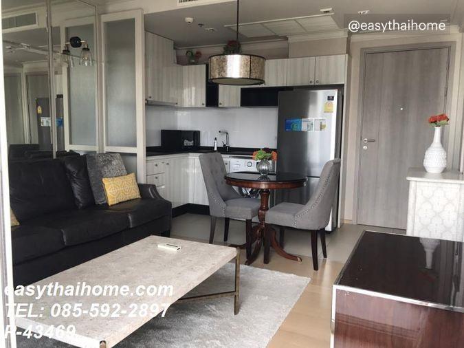 รูป P-43469 วิวเมืองสวย! เฮช คิว บาย แสนสิริ 1 Bed พร้อมเฟอร์ฯหรู ใกล้ BTS ทองหล่อ : วัฒนา | Line Id @easythaihome | 085-592-2897 - รูปที่ 2/21