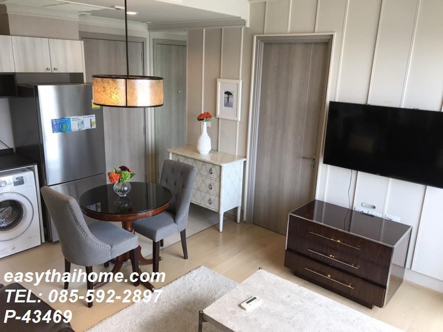 รูป P-43469 วิวเมืองสวย! เฮช คิว บาย แสนสิริ 1 Bed พร้อมเฟอร์ฯหรู ใกล้ BTS ทองหล่อ : วัฒนา | Line Id @easythaihome | 085-592-2897 - รูปที่ 6/21