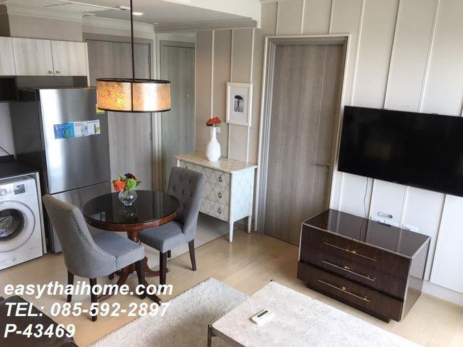 รูป P-43469 วิวเมืองสวย! เฮช คิว บาย แสนสิริ 1 Bed พร้อมเฟอร์ฯหรู ใกล้ BTS ทองหล่อ : วัฒนา | Line Id @easythaihome | 085-592-2897 - รูปที่ 6/21