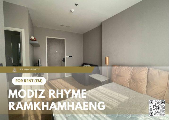 picture For rent 📍 Modiz Rhyme Ramkhamhaeng 📍 Fully furnished with appliances. Near MRT Ramkhamhaeng. - 1/13