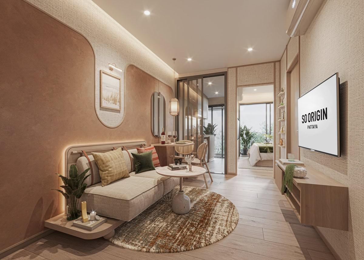 รูป 2 Bedroom Condo for Sale So Origin Pattaya - รูปที่ 1/8