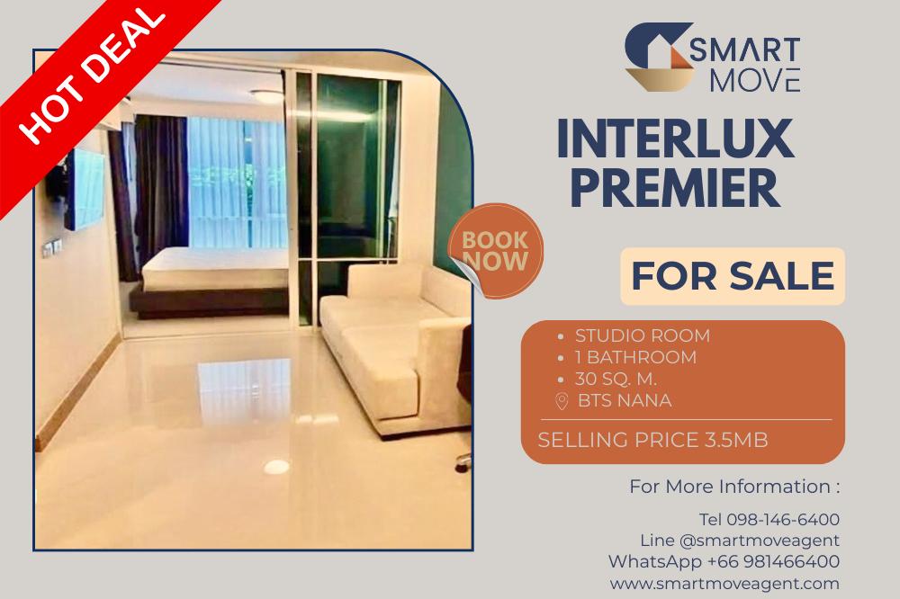 รูป 🔥 ขายพร้อมผู้เช่า !!🔥 Code C20250500026..........Interlux Premier, ห้องสตูดิโอ, 1 ห้องน้ำ, แต่งครบ, ราคาพิเศษ!!📣📣 - รูปที่ 1/7