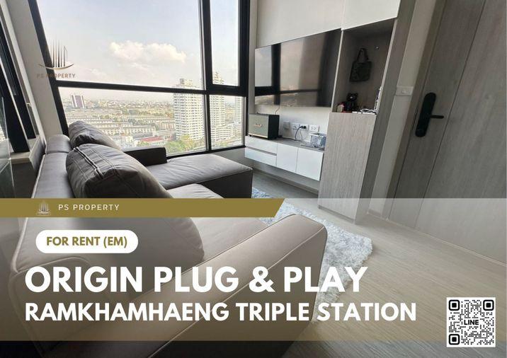 รูป ให้เช่า ✨ Origin Plug & Play Ramkhamhaeng Triple Station ✨ เฟอร์นิเจอร์ และ เครื่องใช้ไฟฟ้าครบ - รูปที่ 1/11