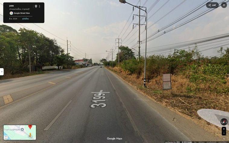 รูป ที่ดินกาญจนบุรี ติดถนนแก่นเสี่ยน ทำเลสวย ราคาดี มีโฉนดพร้อมโอน - รูปที่ 7/7