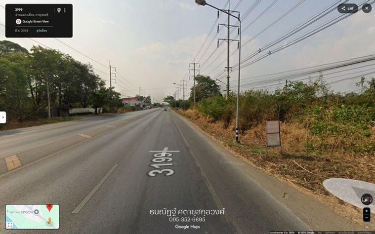 รูป ที่ดินกาญจนบุรี ติดถนนแก่นเสี่ยน ทำเลสวย ราคาดี มีโฉนดพร้อมโอน - รูปที่ 7/7