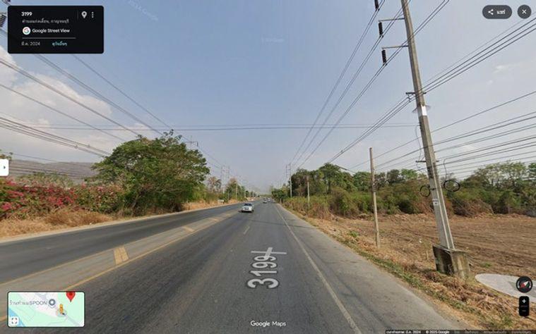 รูป ที่ดินกาญจนบุรี ติดถนนแก่นเสี่ยน ทำเลสวย ราคาดี มีโฉนดพร้อมโอน - รูปที่ 4/7