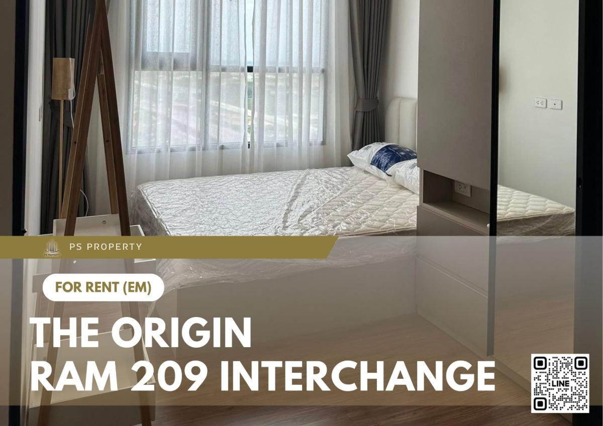 รูป ให้เช่า ✨ The Origin Ram 209 Interchange ✨ เฟอร์นิเจอร์ และ เครื่องใช้ไฟฟ้าครบ ใกล้รถไฟฟ้า2สาย สายสีชมพู,สีส้ม - รูปที่ 1/8