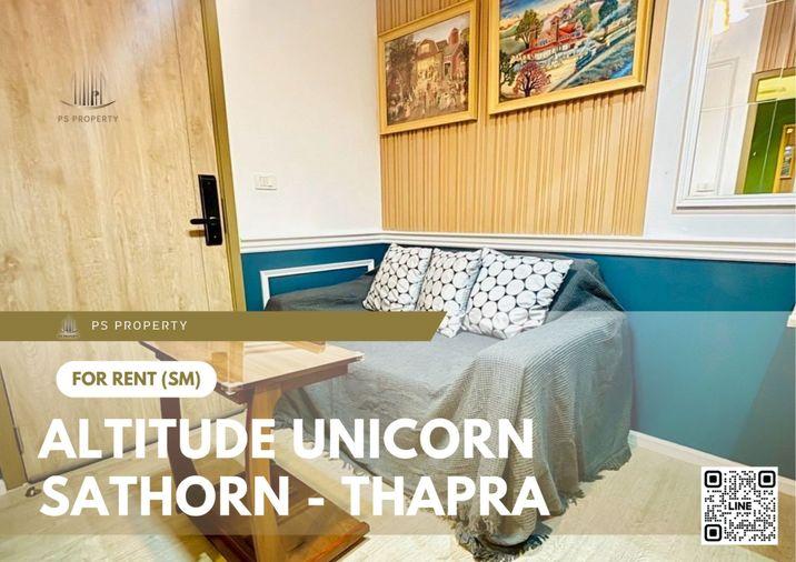 รูป ให้เช่า 📍 Altitude Unicorn Sathorn - Thapra 📍 เฟอร์นิเจอร์ และ เครื่องใช้ไฟฟ้าครบ ใกล้ BTS ตลาดพลู พร้อมเข้าอยู่ทันที!🚆 - รูปที่ 1/8