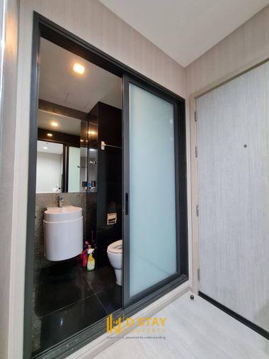 รูป ขาย ริทึ่ม สุขุมวิท 36-38 ห้องสตูดิโอ ตกแต่งพร้อมเข้าอยู่ เฟอร์ครบ ชั้นสูง วิวเมือง ราคาดีมาก | Code DS1626 Line : @Dstay - รูปที่ 9/10