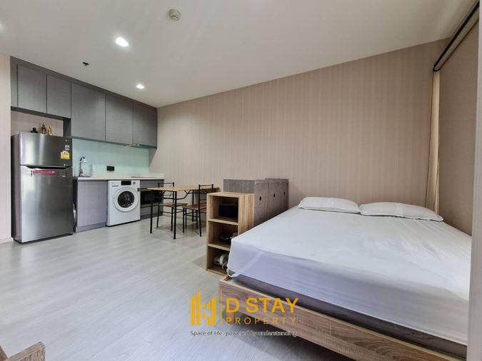 รูป ขาย ริทึ่ม สุขุมวิท 36-38 ห้องสตูดิโอ ตกแต่งพร้อมเข้าอยู่ เฟอร์ครบ ชั้นสูง วิวเมือง ราคาดีมาก | Code DS1626 Line : @Dstay - รูปที่ 1/10