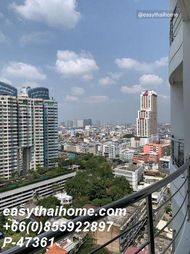 picture P-47361 River View Studio at Supalai River Place: Iconsiam Nearby, 9,500 THB! Line Id: @easythaihome 085-592-2897 - 3/5