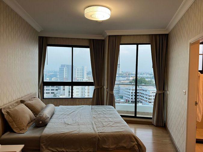 picture For Sale Supalai Casa Riva very beautiful room, high floor, Chao Phraya River view, wide area. | Code DS2216 Line : @Dstay - 2/8