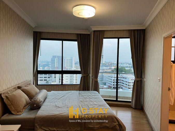 picture For Sale Supalai Casa Riva very beautiful room, high floor, Chao Phraya River view, wide area. | Code DS2216 Line : @Dstay - 2/8